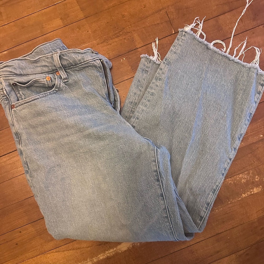 Madewell Perfect Vintage Wide-Leg Crop jeans